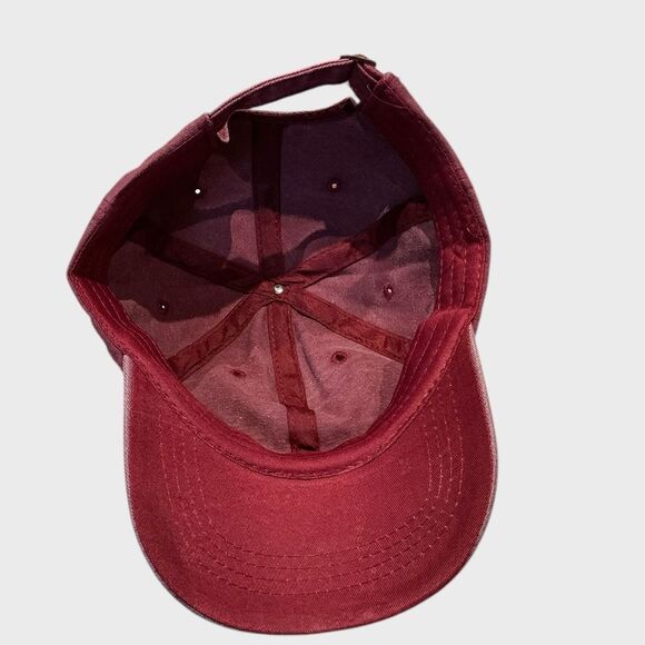 “GIGI” Maroon Baseball Cap Adjustable Womens Relaxed Fit NEW Hat - Picture 4 of 8